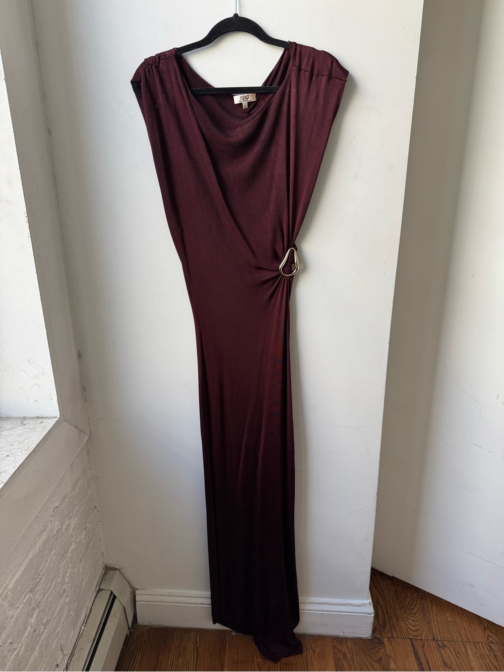 SRG Atelier (Sophia Grange) Mehek Asymmetric Knit Dress.